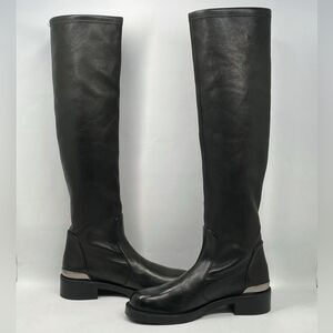 Stuart Weitzman Bold SW Logo Slouch Boots size 6.5